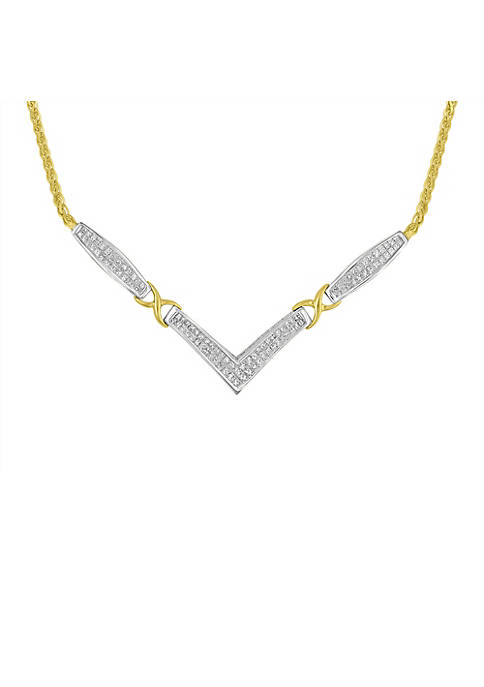 Haus of Brilliance 14K Yellow and White Gold