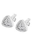 14K White Gold 1/2 cttw Trillion Shaped Diamond Stud Earrings (H-I Clarity, SI2-I1 Color)