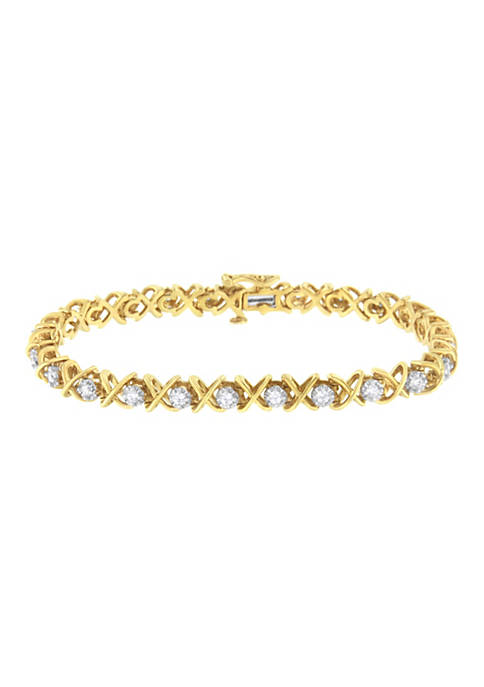 Haus of Brilliance 10K Yellow Gold Plated Sterling