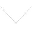 10K Gold 0.25 Carat Diamond Classic Bezel-Set Solitaire Pendant Necklace with 16"-18" Adjustable Chain (H-I Color, SI2-I1 Clarity)