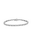.925 Sterling Silver 1 cttw Miracle-Set Diamond Tennis Bracelet (I-J, I3) - 7.25"