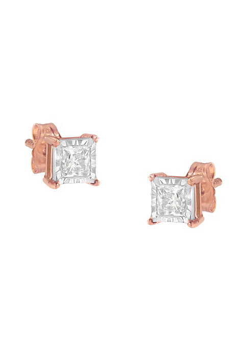 Haus of Brilliance 14K Rose Gold Plated Two-Tone