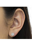 10K White Gold Diamond Cluster Stud Earrings (1 cttw, I-J Color, I2-I3 Clarity)