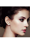 .925 Sterling Silver 1/2 Cttw Princess-cut Diamond Stud Earring (I-J Color, I2-I3 Clarity)