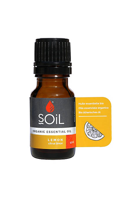 SOiL Organic Lemon Essential Oil (Citrus Limon) 10ml