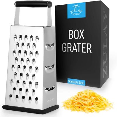 Novelty Mini Stainless Steel Cheese Grater Set (1.5 x 2.9 x 1.15 Inches, 6  Pack)