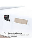 Side Pocket Sheet Set - 1800 Ultra-Soft Microfiber Bed Sheets - Double Brushed - Dual Pocket - Deep Pocket - Bedding Sheets & Pillowcases  (Twin XL - Grey)