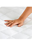 Quilted Fitted Mattress Pad - Cooling Mattress Topper - Hypoallergenic Down Alternative Fiberfill - Stretch-to-Fit