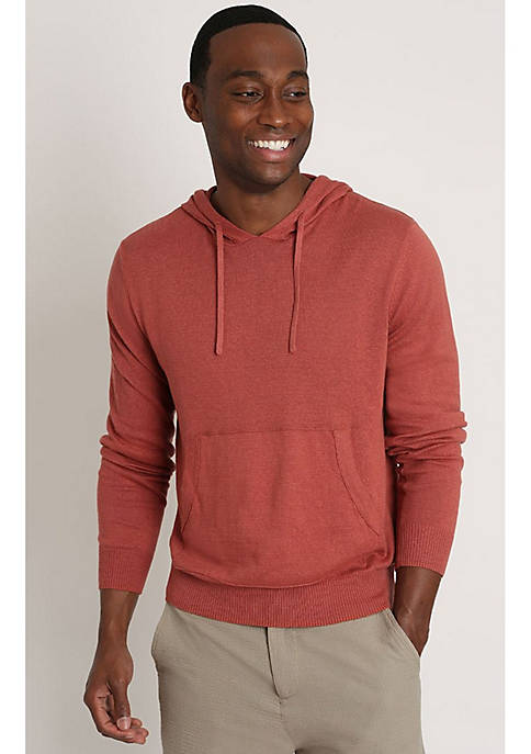 Jachs NY Light Red Hooded Pullover Sweater