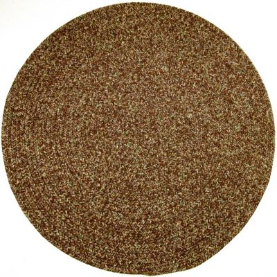 Rhody Rug Sandi 100% Polypropylene 8X8 Round Braided Rug - Brown | belk