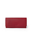 FULL LEATHER LADIES CLUTCH WALLET WITH GUSSET