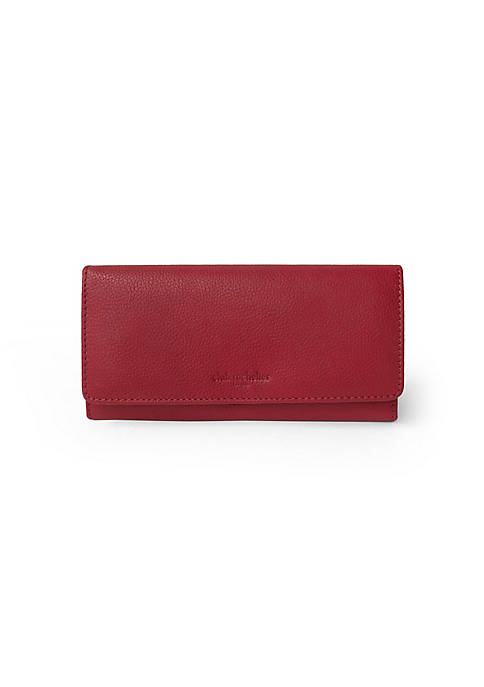 Club Rochelier FULL LEATHER LADIES CLUTCH WALLET WITH