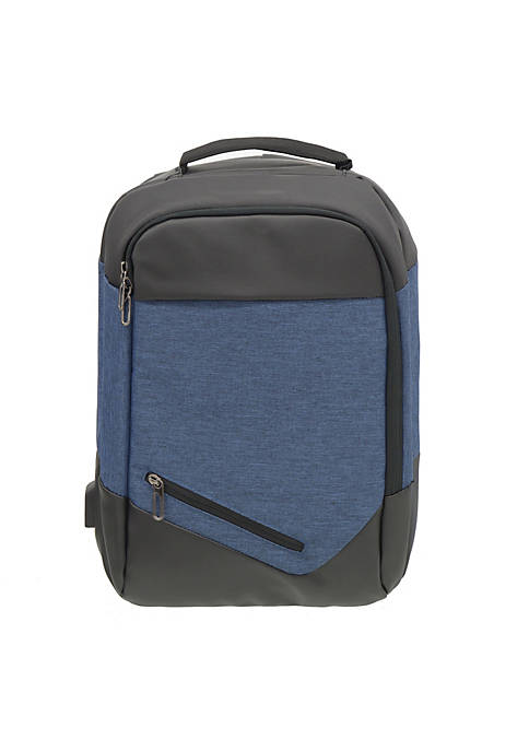 Club Rochelier Structured Backpack With Usb With Blue