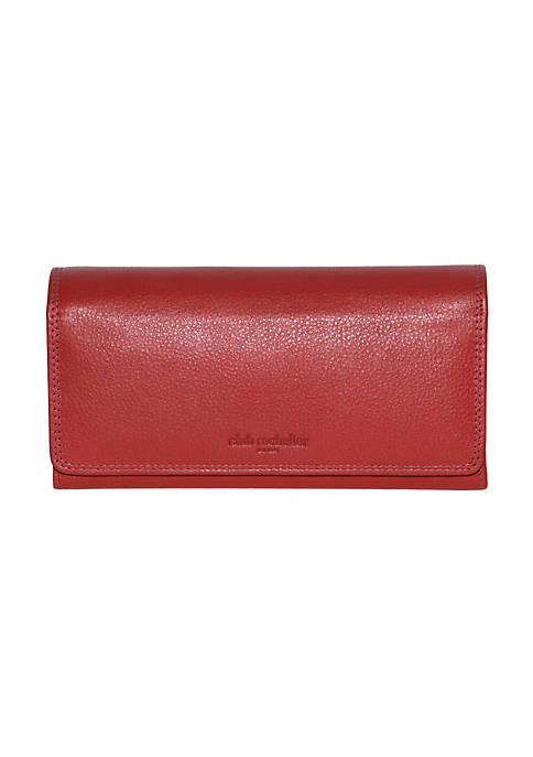 Club Rochelier Clutch Wallet With Checkbook &amp; Gusset