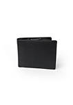 SLIM MENS FULL LEATHER WALLET WITH ZIPPERED POCKET
