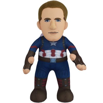 Uncanny Brands Marvel Captain America 10"" Plush Figure- A Superhero For Play Or Display