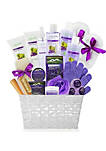 Grapeseed & Lavender Deluxe XL Gourmet Spa Gift Basket with Essential Oils. 20-Piece Luxury Bath & Body Gift Set with Bath Bombs, Bubble Bath & More!