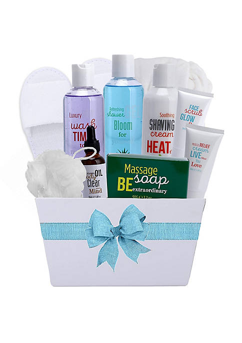 Pure Care Luxe Bath Spa Gift Basket Set.