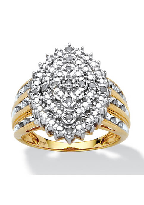 Palm Beach Jewelry 1/3 TCW Diamond Marquise-Shaped Ring