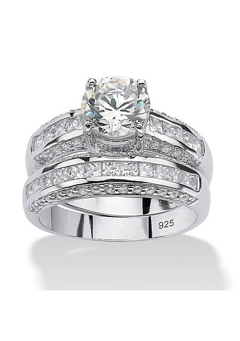 Palm Beach Jewelry 3.19 TCW CZ Bridal Ring