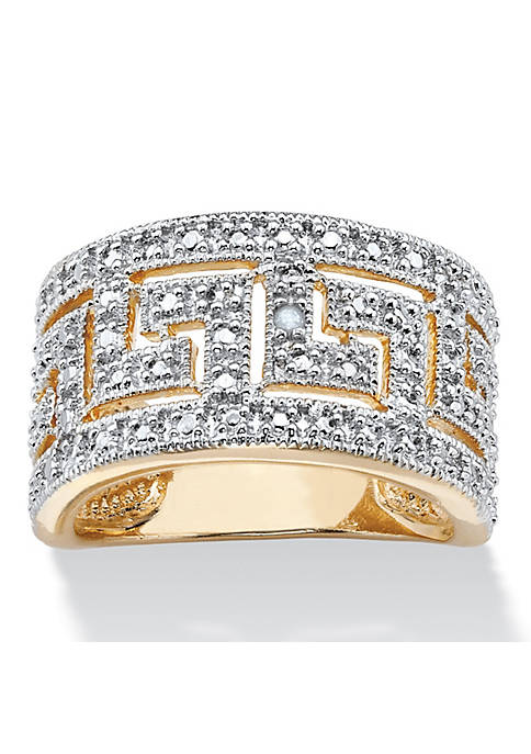 Palm Beach Jewelry Round Diamond Accent Greek Key