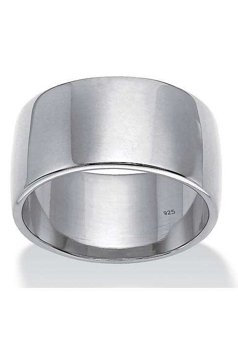 Polished 11 mm Wedding Band in .925 Sterling Silver
