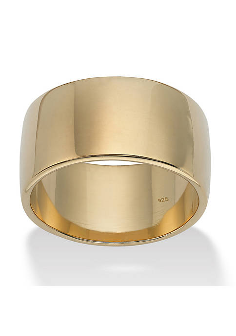Palm Beach Jewelry Wedding Band in Gold-Plated Sterling