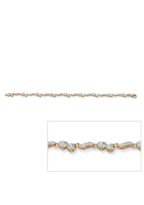 Palm Beach Jewelry 1/8 TCW Diamond Ankle Bracelet