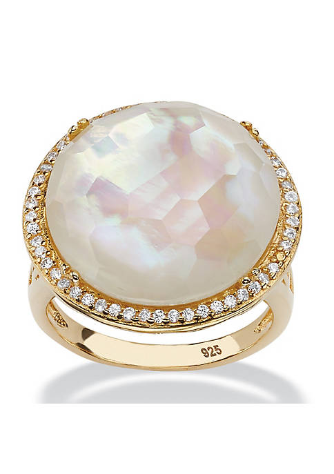 Palm Beach Jewelry .27 TCW Genuine Mother-Of-Pearl and