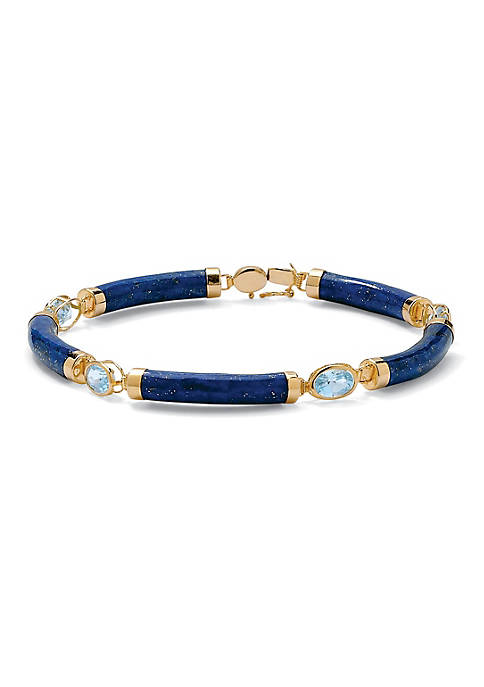 Palm Beach Jewelry 4.40 TCW Lapis and Blue