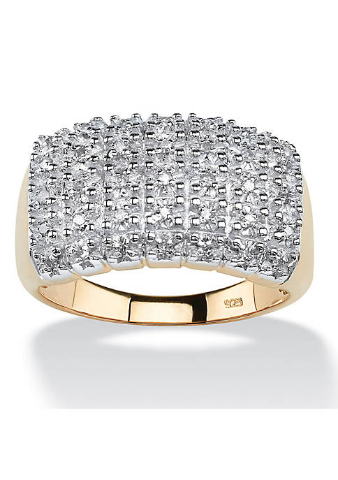 Palm Beach Jewelry 1/7 TCW Diamond Cluster Ring