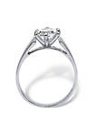2.48 TCW Marquise-Cut Cubic Zirconia .925 Sterling Silver Ring