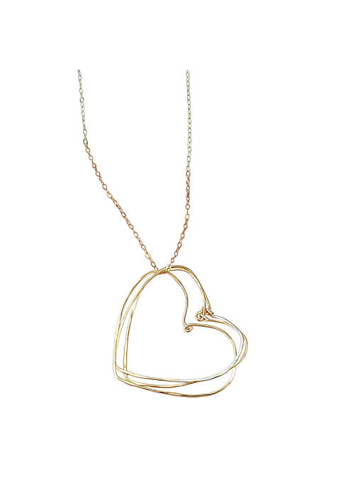 A Blonde and Her Bag Gold Hearts Necklace