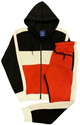Royal Threads Men's 2-Piece Color Block Sweatsuit Sweat Jacket and Jogger  Sweatpants | belk