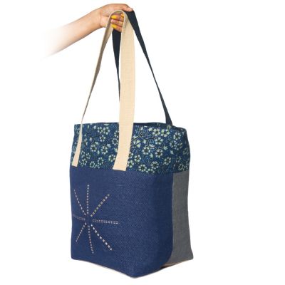 Ohrna Biponi Market Tote Reversible Handmade Hand-Embroidered Eco-Friendly Large Durable, 1 Liter -  689732662283