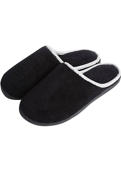 Roxoni Womens Clog Slippers Microterry Memory Foam Comfy Footbed
