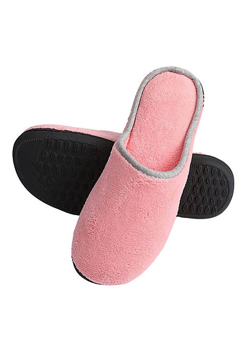 Roxoni Womens Clog Slippers Microterry Memory Foam Comfy