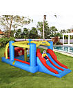 Kids Inflatable Bounce House 3 in 1 Jumping Castle with Slide Climbing Walls and Trampoline Air Blower Included