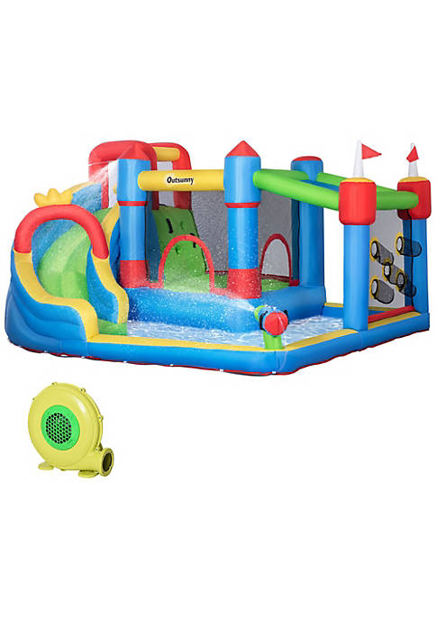 Outsunny 5 in 1 Kids Inflatable Bounce Castle