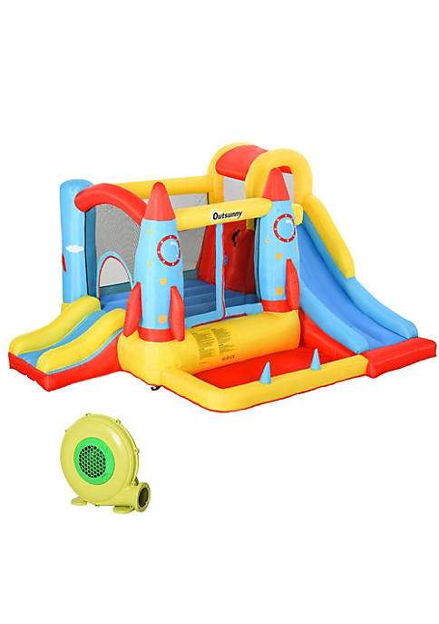 Outsunny 4 in 1 Kids Inflatable Bounce House
