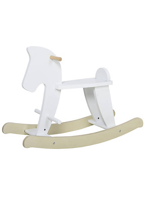 Qaba Wooden Rocking Horse Toddler Baby Ride on