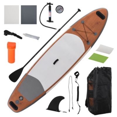 Soozier Inflatable Stand Up Paddle Board Ultra Light Sup With Non Slip Deck Pad Premium Accessories Waterproof Bag Safety Leash And Hand Pump For