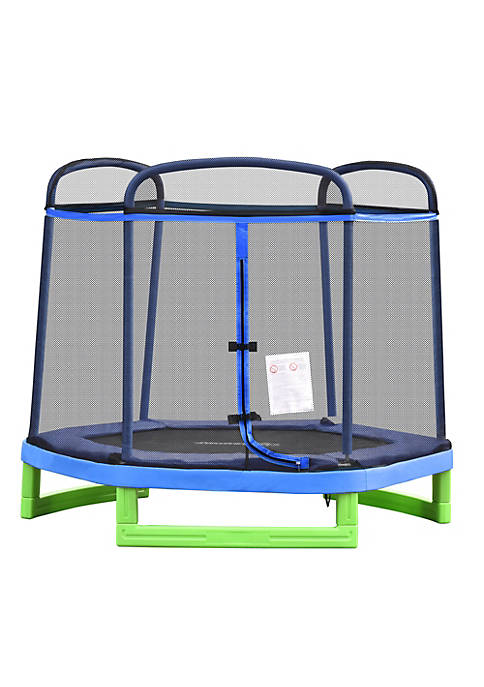 Outsunny 7 Foot Kids Trampoline Durable Bouncer Spring