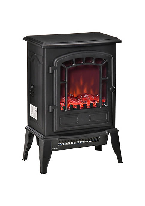HOMCOM Free standing Electric Fireplace Stove Fireplace Heater