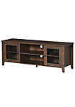 Modern TV Stand Entertainment Center with Shelves and Cabinets for Flatscreen TVs up to 60" Coffee