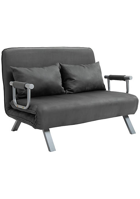 HOMCOM Convertible Sofa Bed Sleeper Chair 5 Position