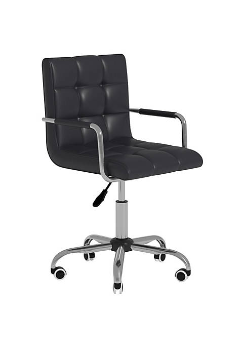 HOMCOM Modern Computer Desk Office Chair with Upholstered