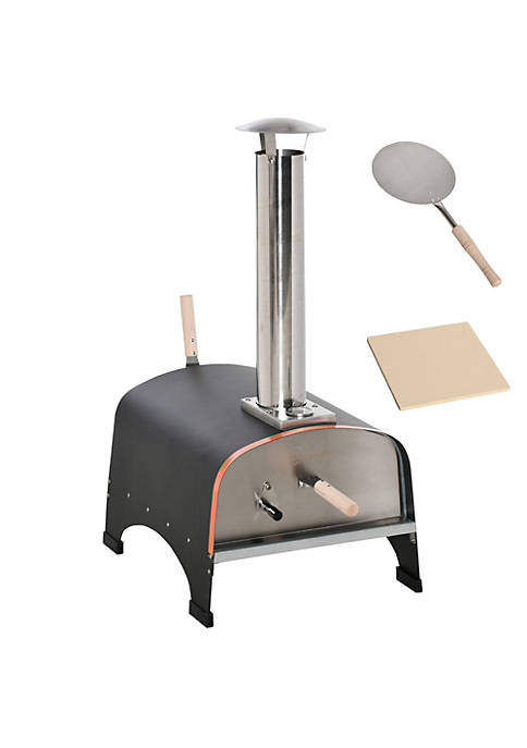 Outsunny Outdoor Portable Pizza Oven Pellet Pizza Maker