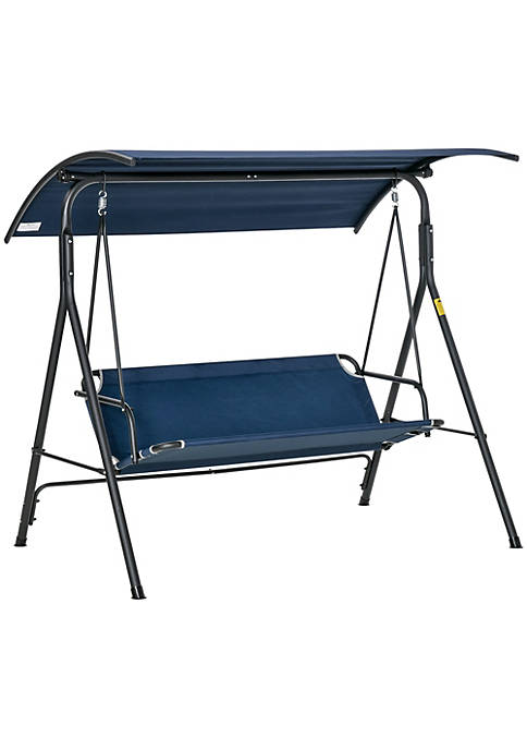 Outsunny 3 Person Porch Lawn Swing with Canopy