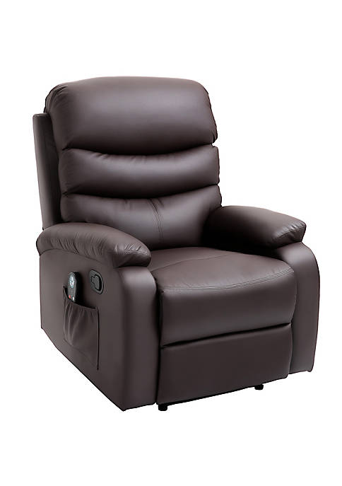 HOMCOM Manual Massage Recliner Chair Padding Single Sofa